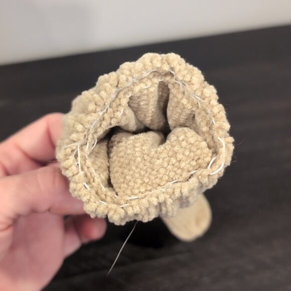 3/$20 LAURA Chenille Winter Gloves Faux Mink Fur Pom Poms Ribbed Acrylic Knit - Picture 10 of 11